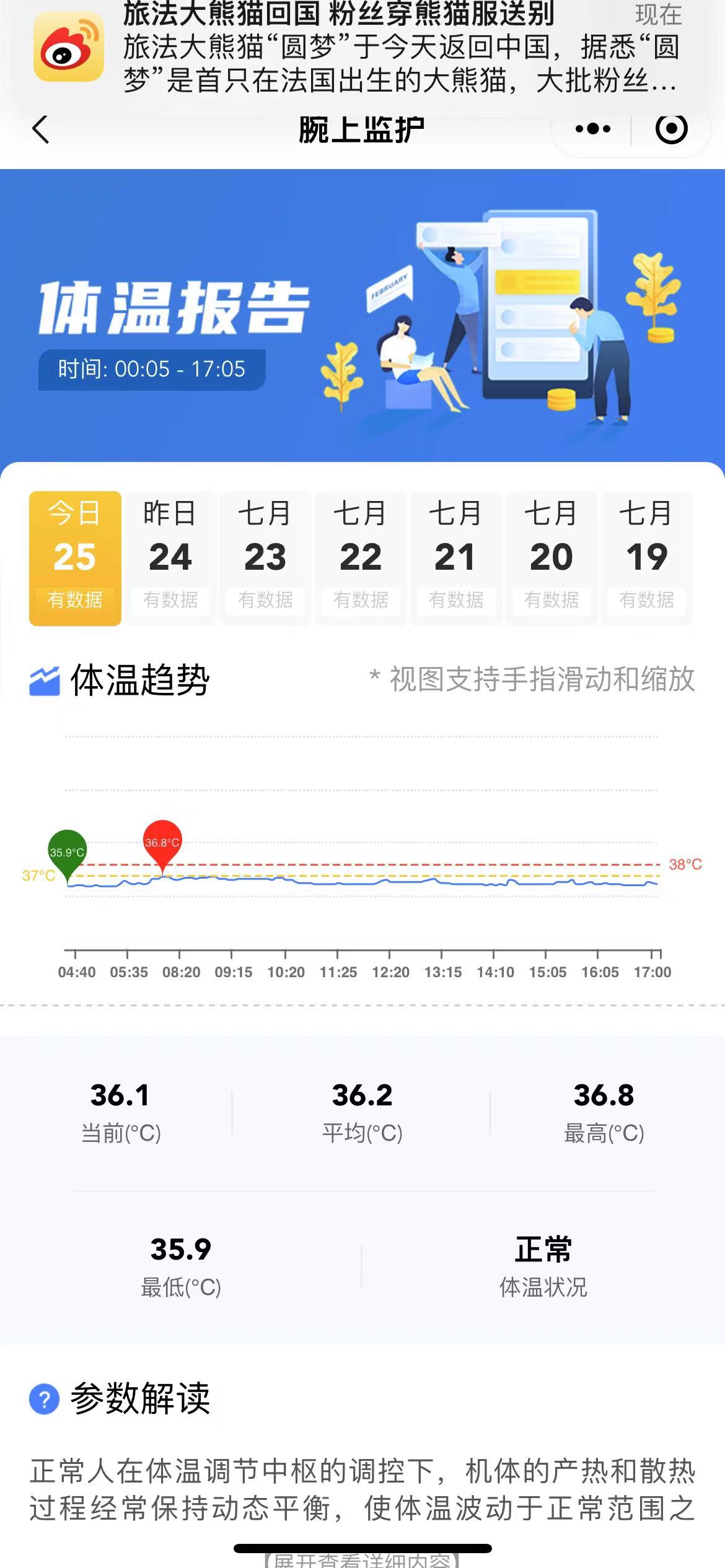 体温报告